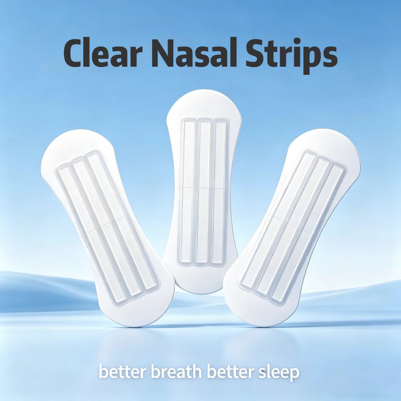 Clear Nasal Strips | Invisible Nose Strips for Better Breathing OEM Transparent Nose Strips manufacturer