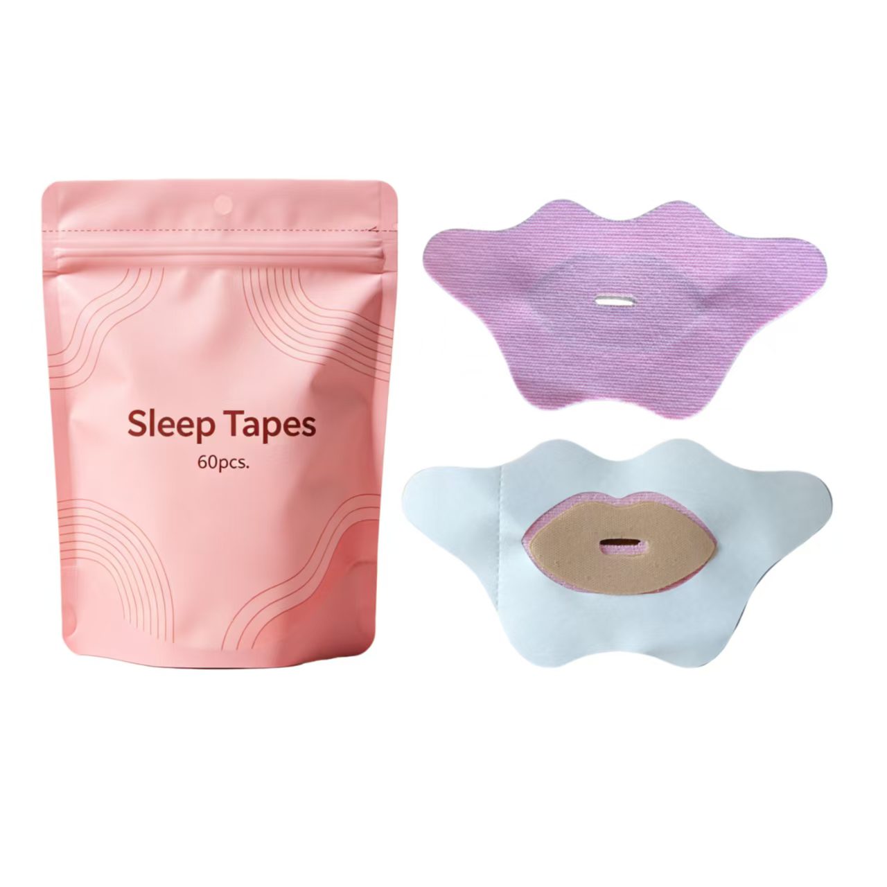 private label collagen mouth tapes for sleeping lip shape sleep strips gentle adhesive hypoallergenic tapes manufacturer - Image 3