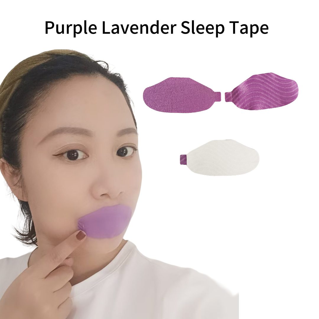 Custom Purple Lavender Mouth Tapes For Sleeping OEM Breathable Tapes For Snoring CE/FDA Manufacturer