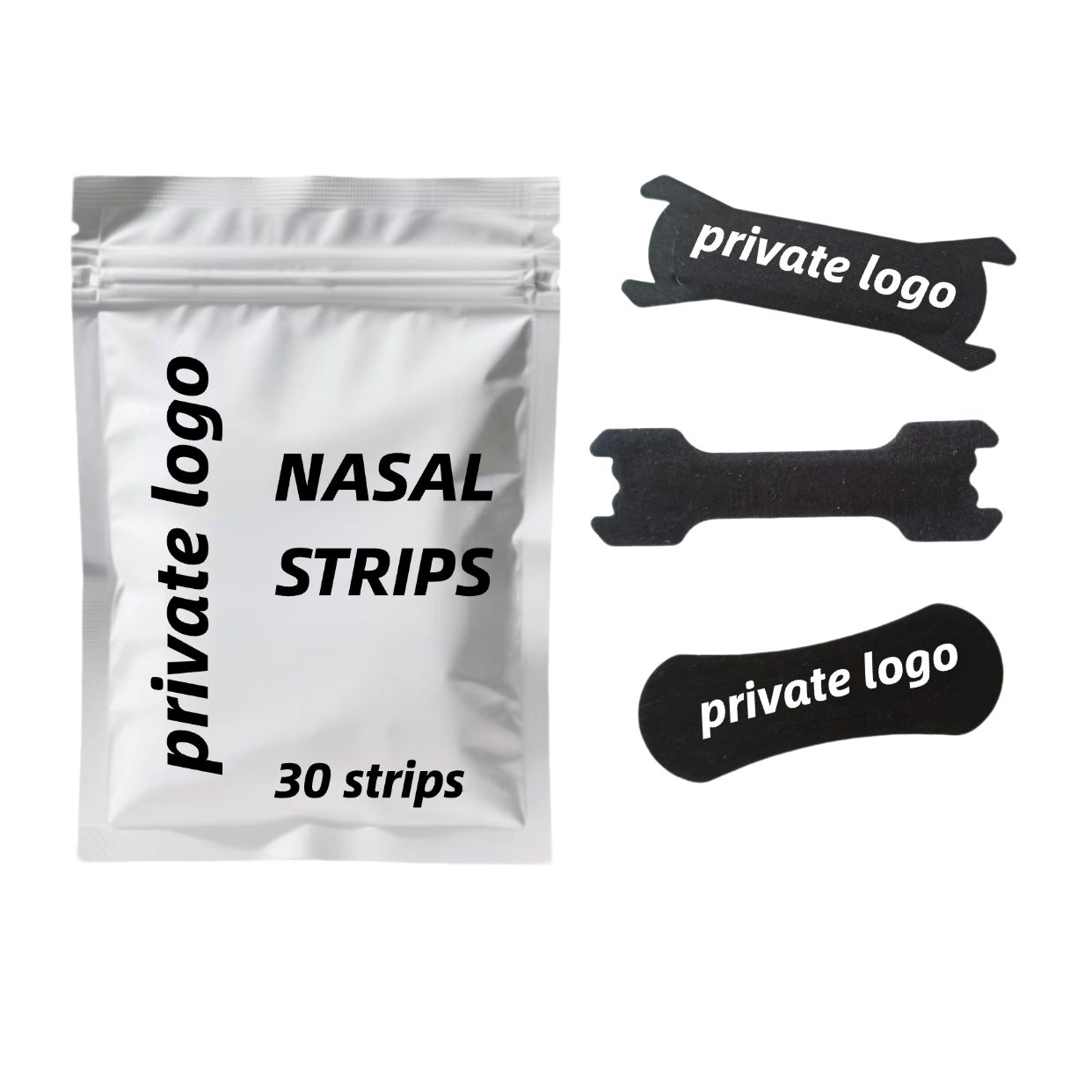 Black Nose Strips Wholesale Nasal Congestion Relief Strips for Cold, Allergy & Sinus Support