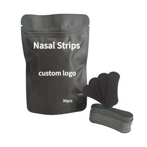 Black Non-Woven Fabric Extra Strength Nasal Strips Custom Logo Nose Strips Wholesale