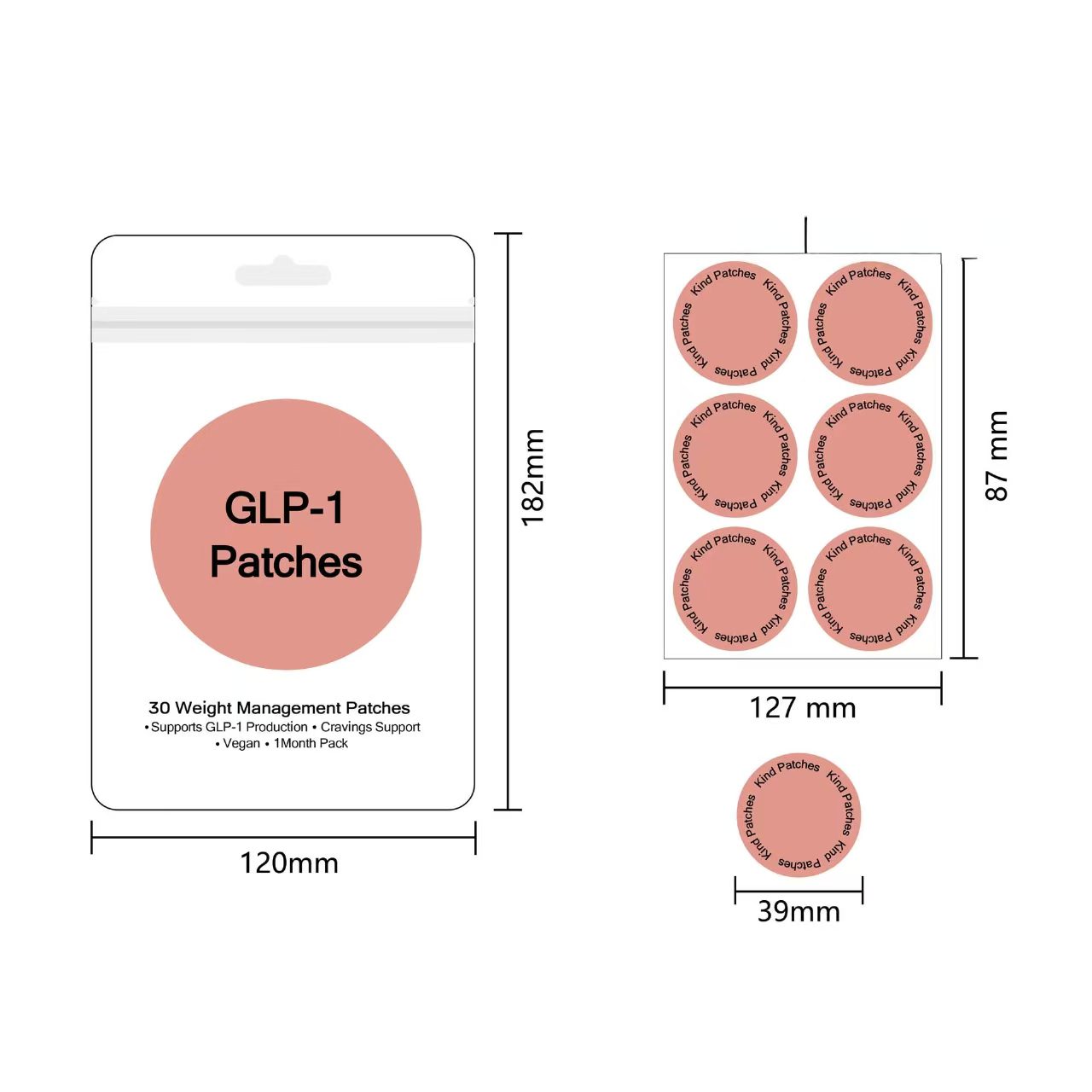 Private Label Vitamin Patch GLP-1 patch OEM Transdermal Supplement Manufacturer - Image 2