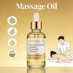 Massage Oil – Relaxing Body Massage Oil | Deep Moisturizing & Smooth Glide Professional Spa Oil